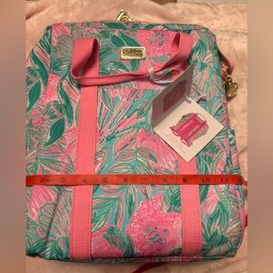 Lilly Pulitzer Pink and Green Tropical Backpack